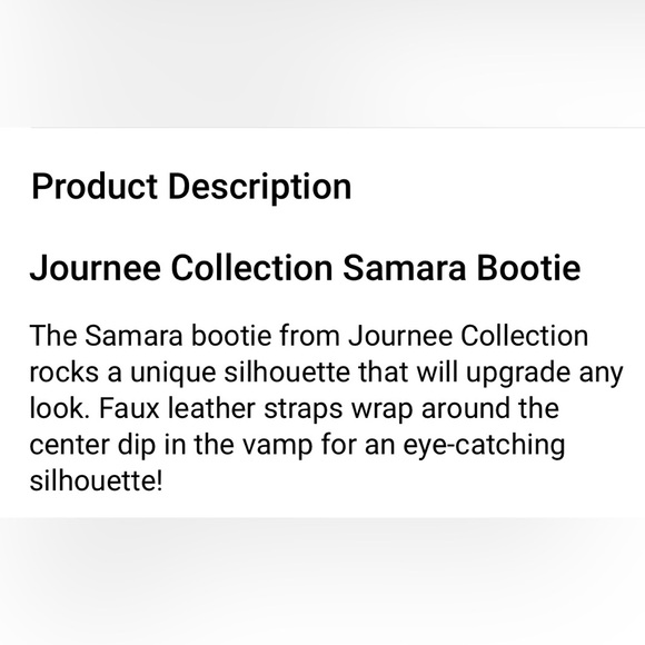 *NEW* Journee Collection Samara Bootie Black Size: 6 - Picture 13 of 14